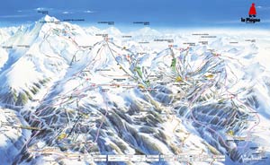 La Plagne map