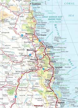 карта Большого Барьерного рифа