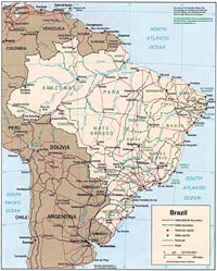 увеличить карта Бразилии