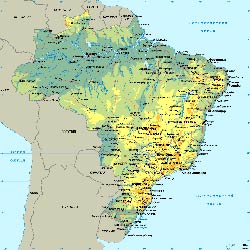 увеличить карта Бразилии