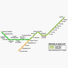 увеличить метро горда Бразилиа