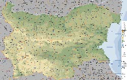 карта Болгария