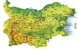 карта Болгарии