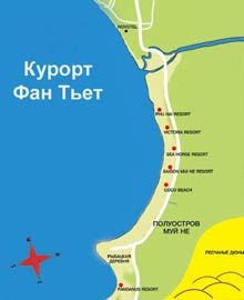 увеличить Фан Тьет карта Вьетнам