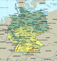 Германия карта