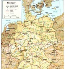 Германия карта