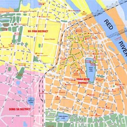 увеличить столица Вьетнама Ханой карта