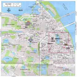 увеличить Ханой карта