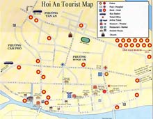 увеличить Хой Ань Вьетнам карта