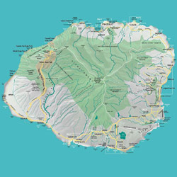 карта Кауаи