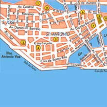 увеличить карта города Ресифе Бразилия