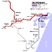 увеличить метро города Ресифе Бразилия