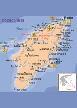 карта о.Родос